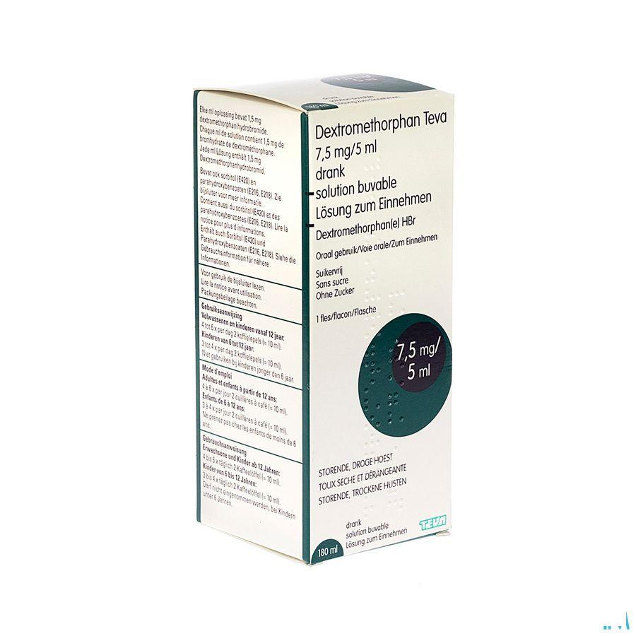 Dextromethorphan Teva Oplossing Per Os 180 ml