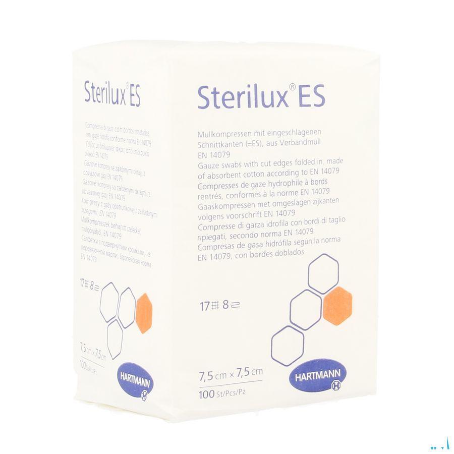 Sterilux Es 7,5x7,5cm 8l.nst. 100 P/s  -  Hartmann