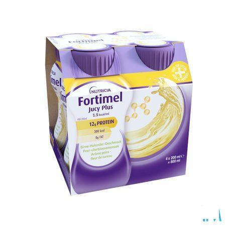 Fortimel Jucy Plus Peer Vlierbloes. 4 x 200 ml 185088
