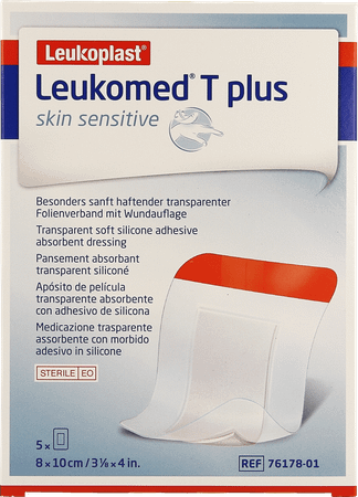 Leukomed T Plus Skin Sens. 8cmx10cm 5 7617801