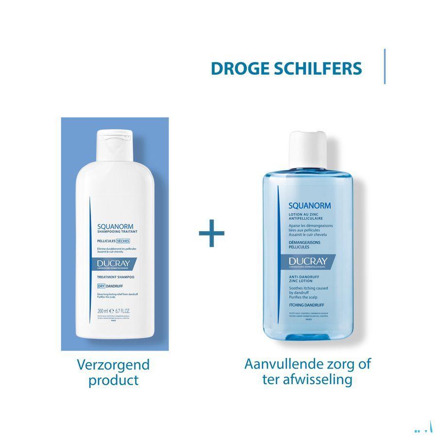 Ducray Squanorm Shampoo Droge Schilfers 200  ml Nf