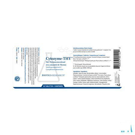 Biotics Cytozyme-THY 60 tabletten  -  Energetica Natura