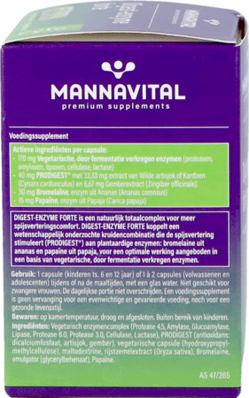 Mannavital Digest Enzyme Forte V-Capsule 60