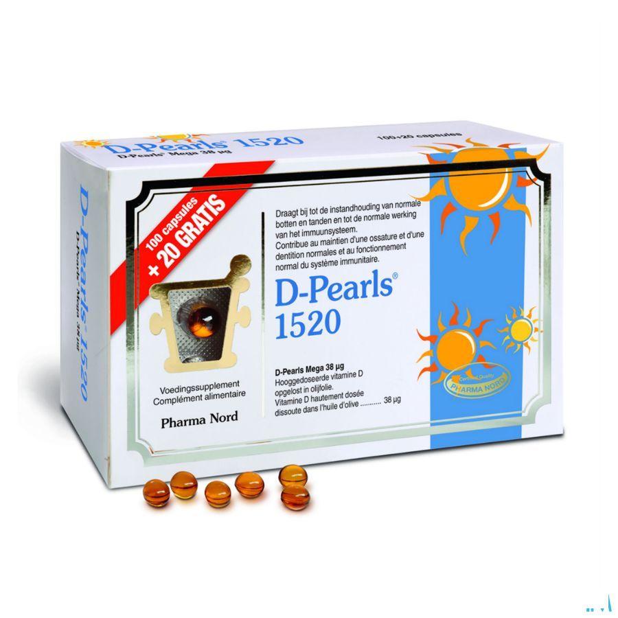 D-pearls 1520 Capsule 100 + 20  -  Pharma Nord