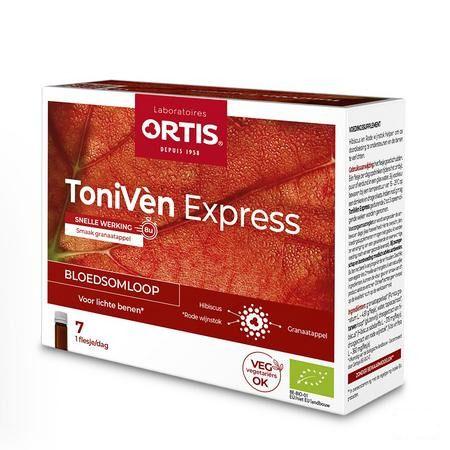 Ortis Toniven Express Monodosis Flacon 7x15 ml  -  Ortis