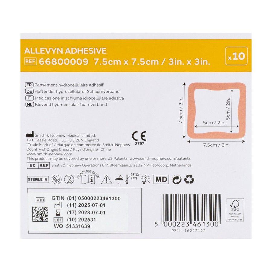 Allevyn Pansement Adh Hydrocel. 7,5X 7,5Cm 10 66800009  -  Smith Nephew