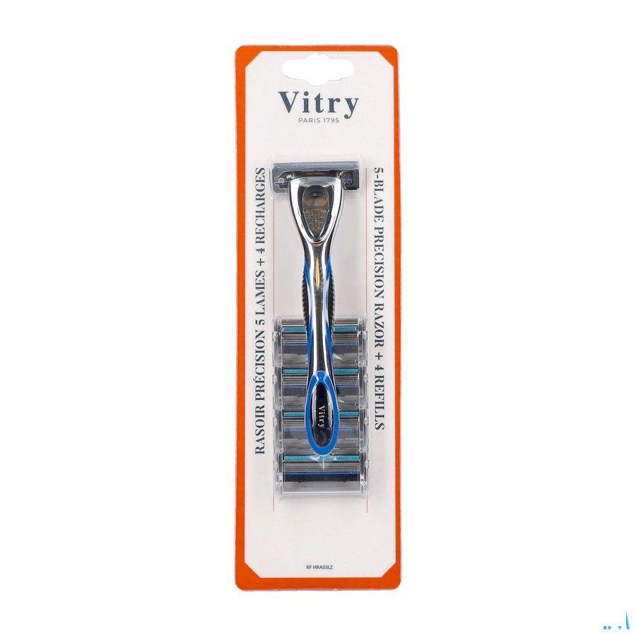Vitry Scheermes Precisie 5 Mesjes + 4 Navulmesje