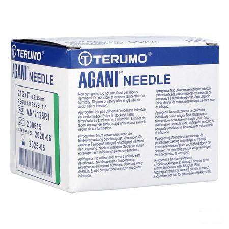 Terumo Naald Agani 21G 1 Rb Groen 100  -  Terumo Europe