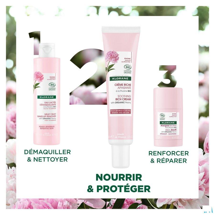 Klorane Visage Cr Riche Pivoine Bio 40 ml