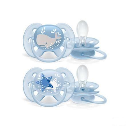 Philips Avent Fopspeen 6M+ Soft Boy  -  Bomedys