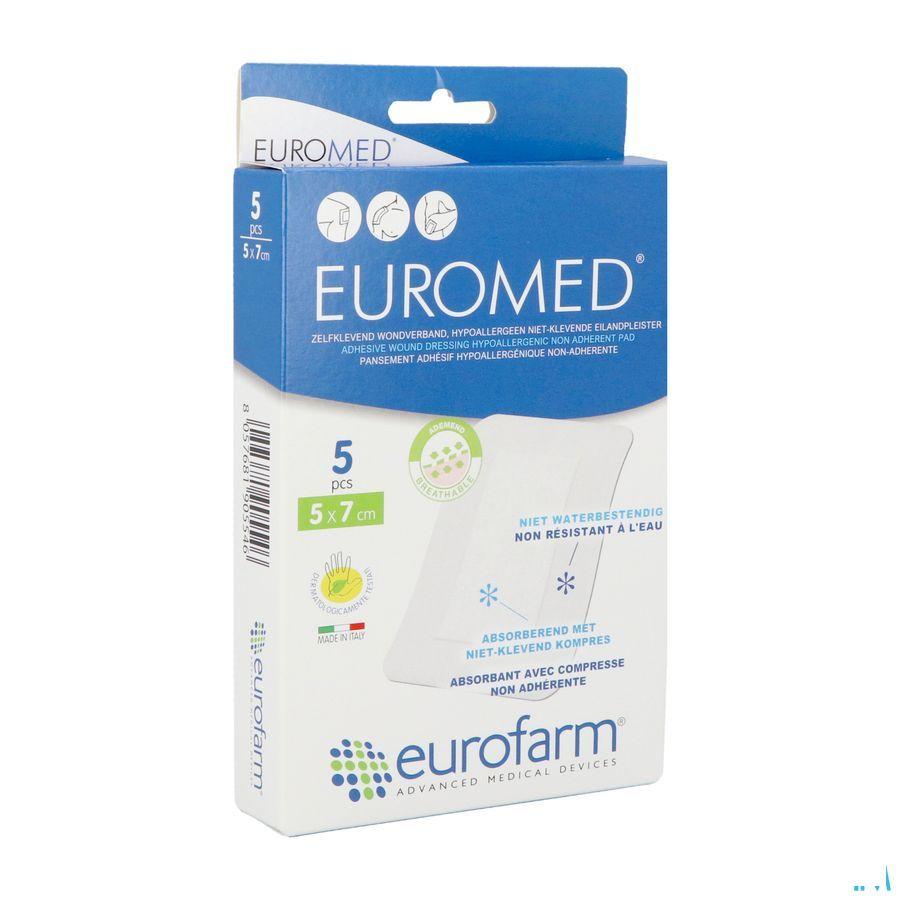 Euromed 5x 7cm 5 Eilandpleister Steriel  -  I.D. Phar
