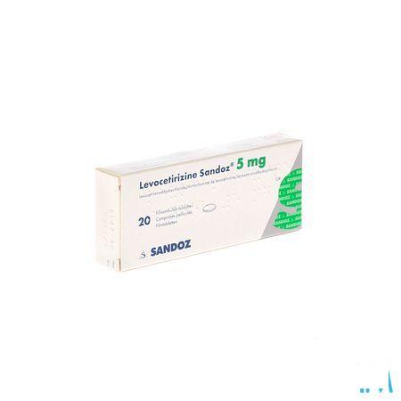 Levocetirizine Sandoz 5 mg Tabletten Enrob. 20 X 5 mg