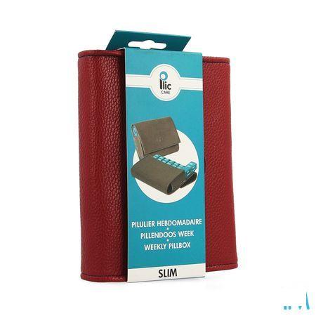 Plic Care Pillendoos Slim Bordeau