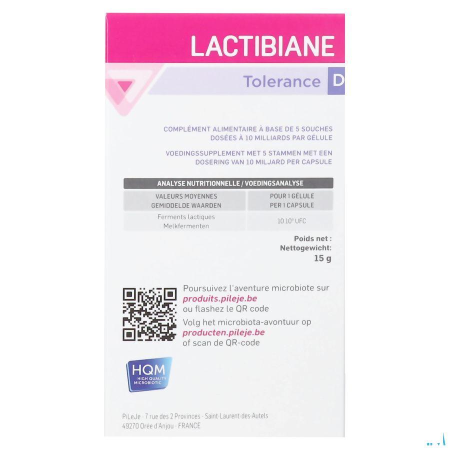 Lactibiane Tolerance D Caps 30  -  Pileje Benelux