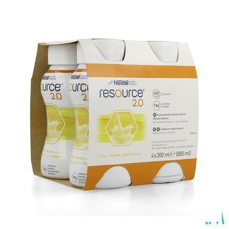 Resource 2.0 Vanille 4x200 ml 12100535  -  Nestle