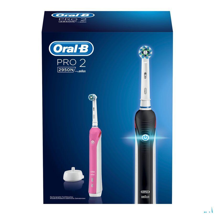 Oral B Pro 2950 Duo Tandenborstel Elec. Black+Pink