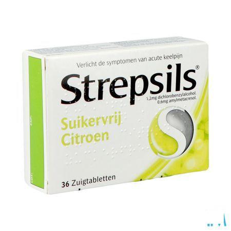 Strepsils Suikervrij Citroen Past 36