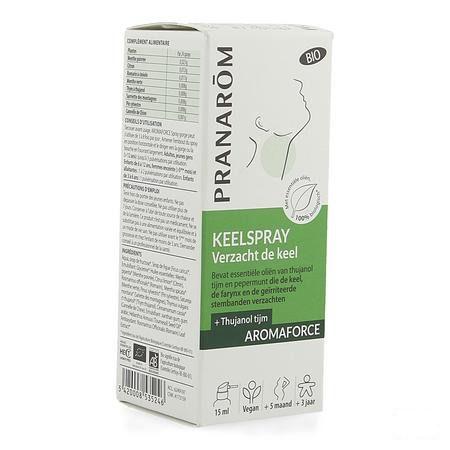 Aromaforce Bio Verzachtende Keelspray 15 ml  -  Pranarom