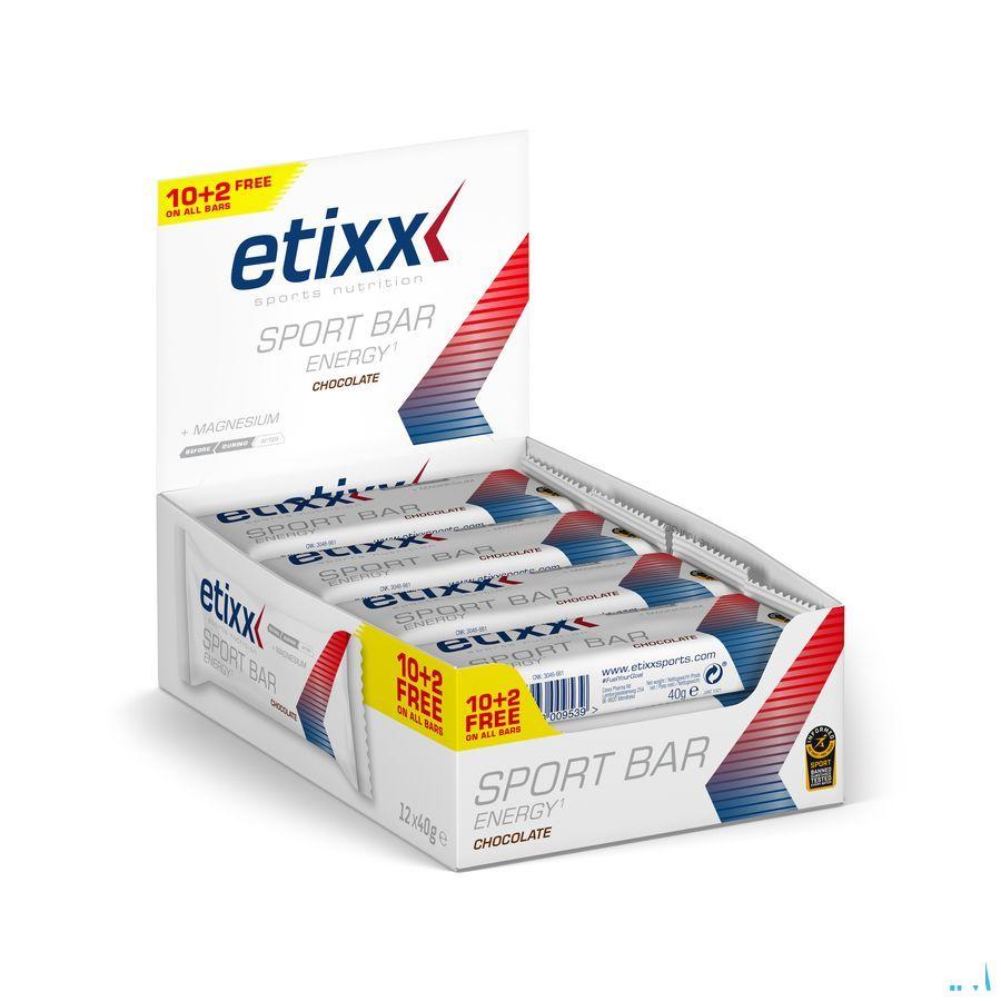 Etixx Energy Sport Bar Chocolate 12x40 gr