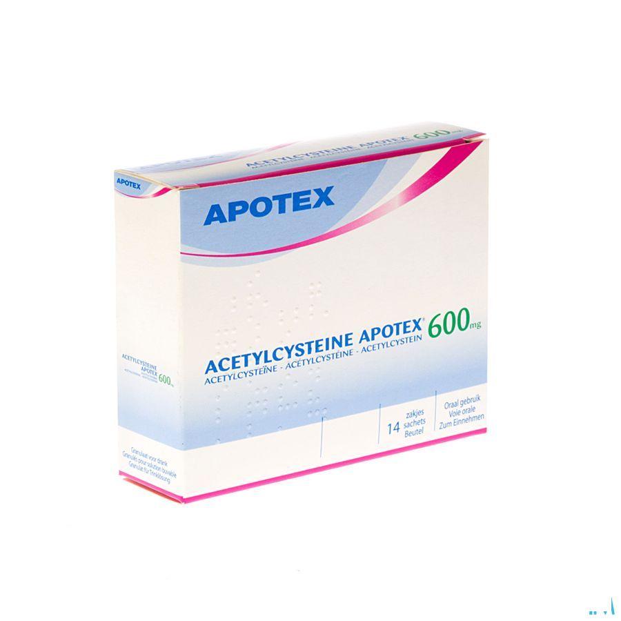 Acetylcysteine Apotex Sachets 14 X 600 mg