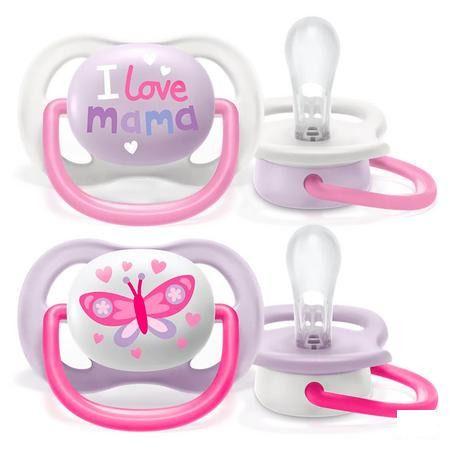 Philips Avent Fopspeen 0M+ Happy Girl  -  Bomedys