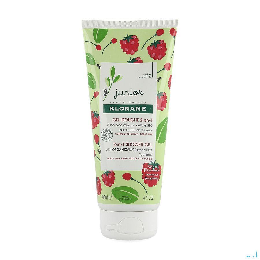 Klorane Petit Junior Douche Gel Framboos 200 ml
