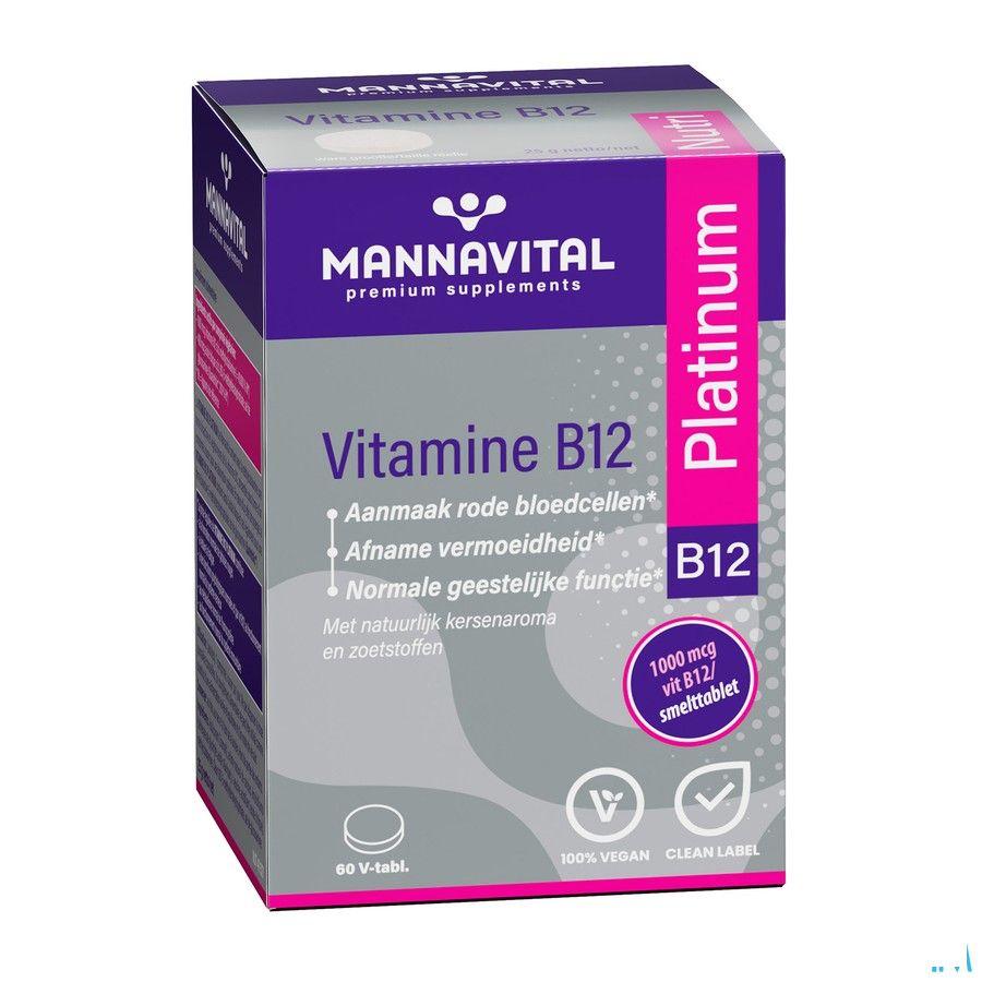 Mannavital Vitamine B12 Platinum V-Tabl 60