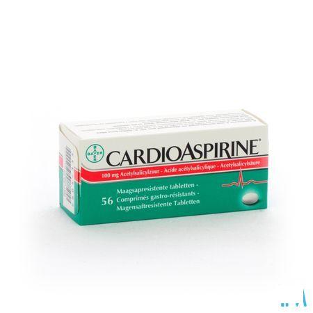 Cardioaspirine Maagsapresist. Tabletten 56 X 100 mg