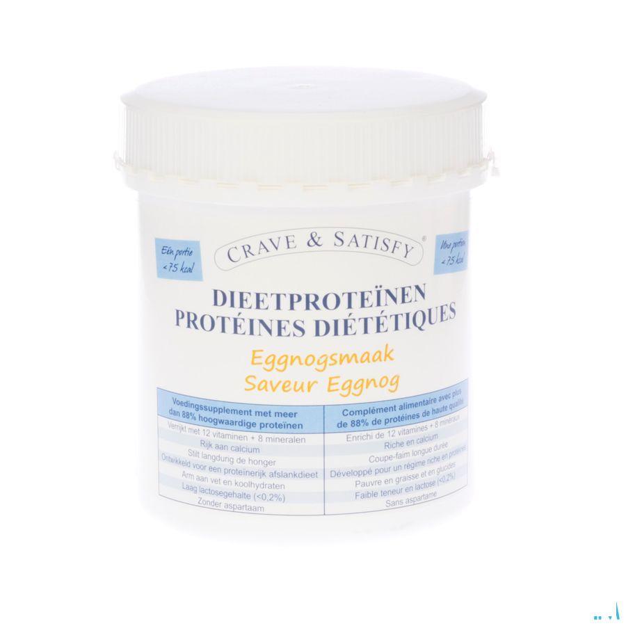 Crave & Satisfy Dieetproteinen Eggnog Pot 200 gr