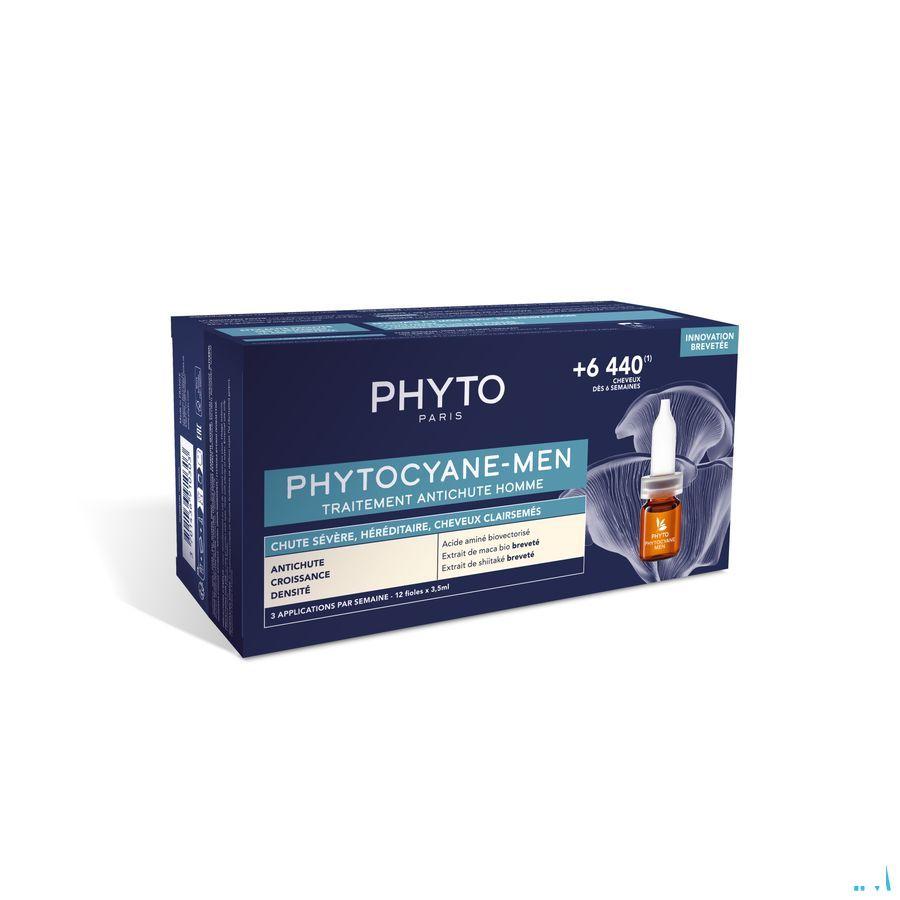 Phytocyane Men Trait. Chute Progr. Fioles 12X3,5ml