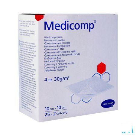 Medicomp Kompres Steriel 4L 10X10Cm 30G 25X2  -  Hartmann