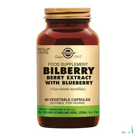 Solgar Bilberry Berry Extract (bosbes) V-Capsule 60  -  Solgar Vitamins