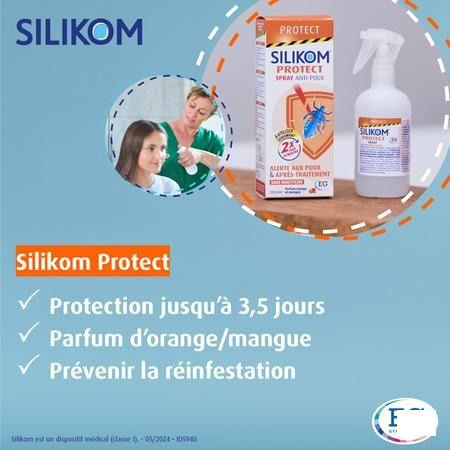 Silikom Protect Lotion Anti poux Spray 200 ml  -  EG