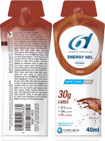 6d Sixd Energy Gel Cola 12x40 gr