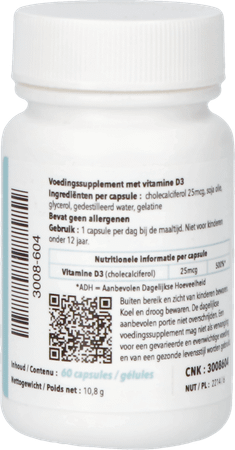 Vit D3 Capsule 60 Pharmanutrics  -  Pharmanutrics