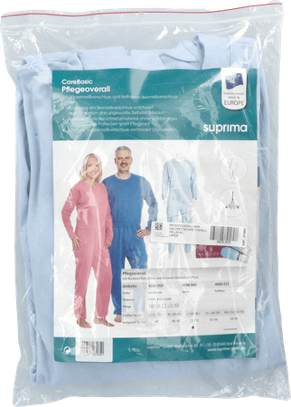 Suprima 4688 Patientoverall Rits Lichtblauw L  -  Bota