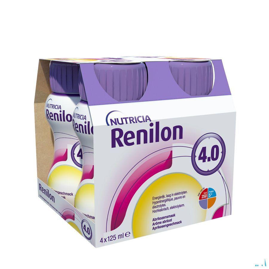 Renilon 4.0 Abrikoos Fles 4x125 ml 570978  -  Nutricia