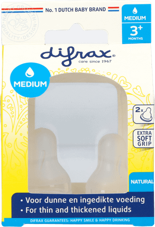 Difrax Flessenspeen Natural Medium 672  -  Difrax