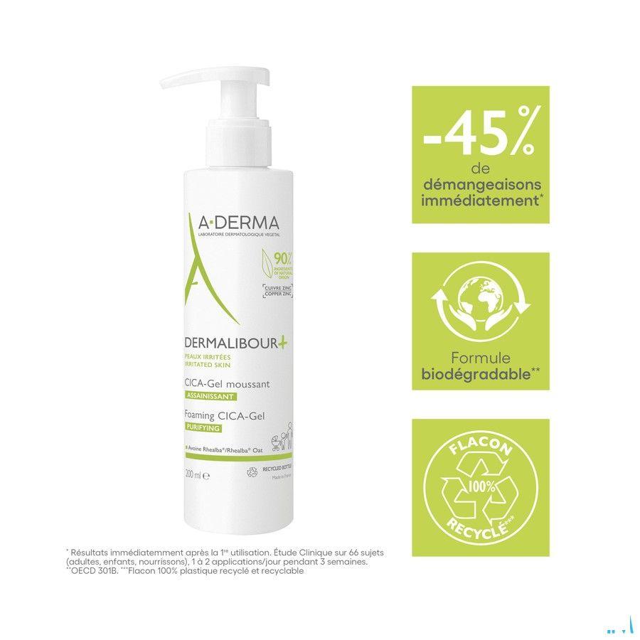 Aderma Dermalibour+ Cicagel Moussant 200ml  -  Aderma