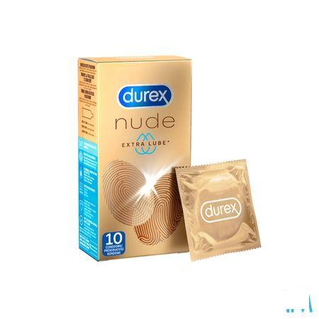 Durex Nude Extra Lube Condooms 10
