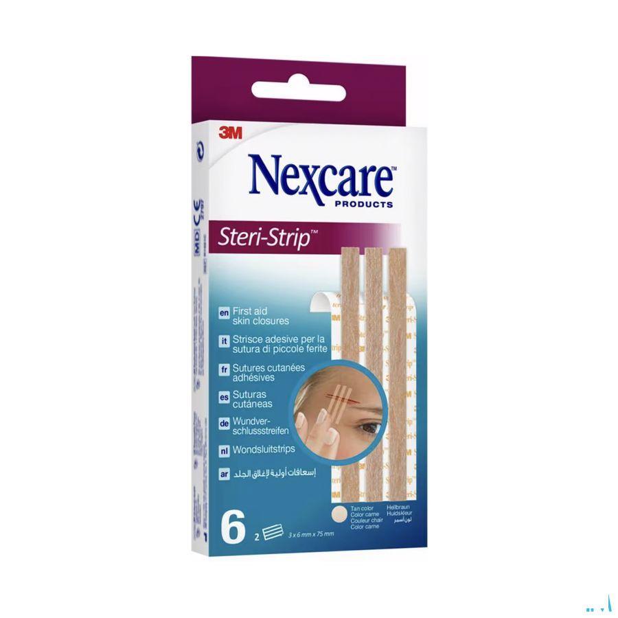 Nexcare 3M Steri-Strip Sut.Cut.Ad.Beige 6mm x 75mm 6