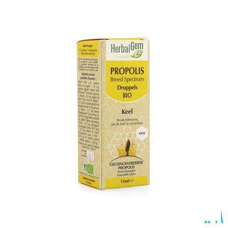 Herbalgem Propolis Breed Spectrum Bio Flacon druppels 15 ml  -  Herbalgem