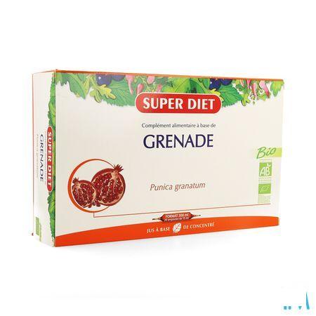 Super Diet Granaatappel Bio Ampullen 20x15 ml  -  Superdiet Laboratoires