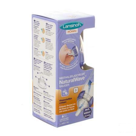 Lansinoh Zuigfles + Natural Wave Speen 160 ml  -  Lansinoh Laboratories