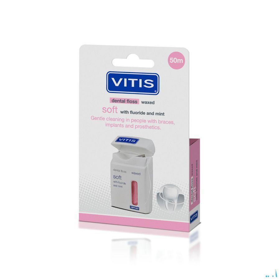 Vitis Floss Waxed Fluor Mint 50m 1650  -  Dentaid