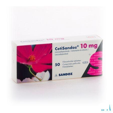 Cetisandoz Sandoz Tabletten 50 X 10 mg