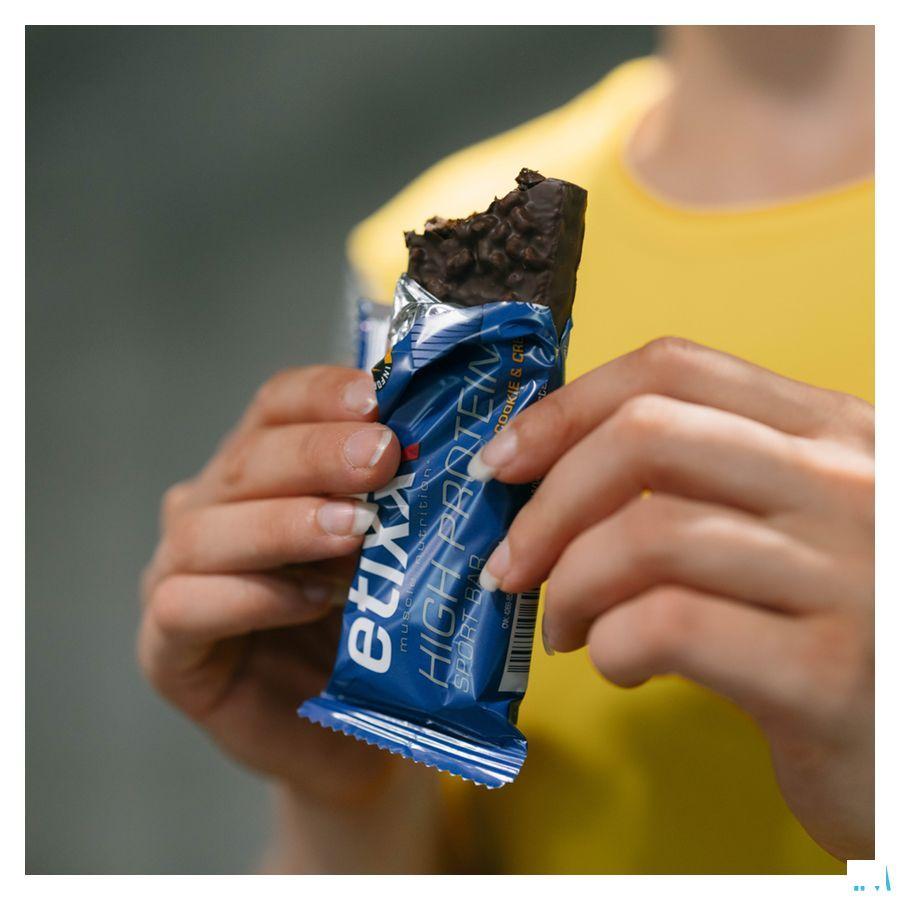 Etixx High Protein Bar Cookie & Cream 12X55G  -  Ceres Pharma