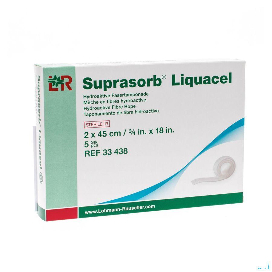 Suprasorb Liquacel Vezelverb Hydroact. 2X45Cm 5  -  Lohmann & Rauscher