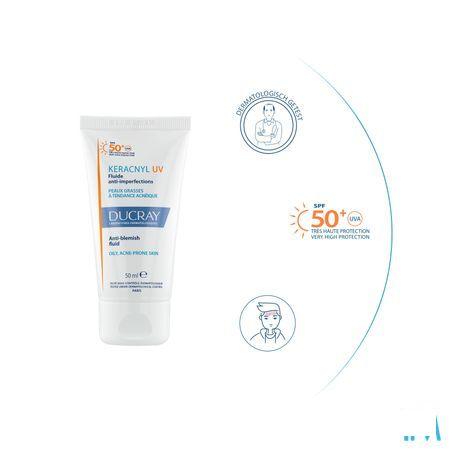 Ducray Keracnyl Fluide Uv50 + Anti Onzuiverheden 50 ml  -  Ducray Benelux