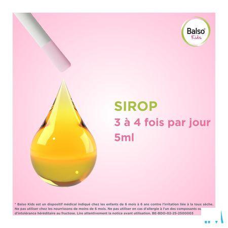 Balso Kids Hoestsiroop Z/Suiker 125ml + Pipet
